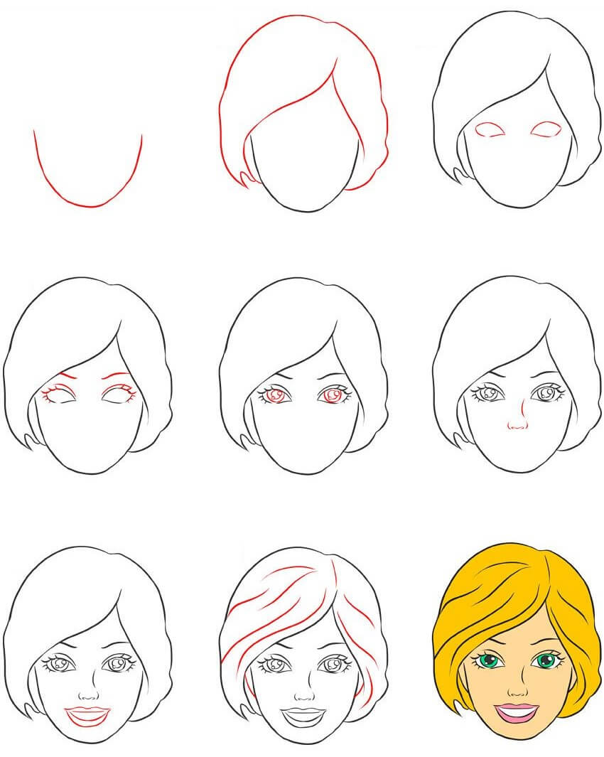 Desenhos de Barbie de cabelo amarelo