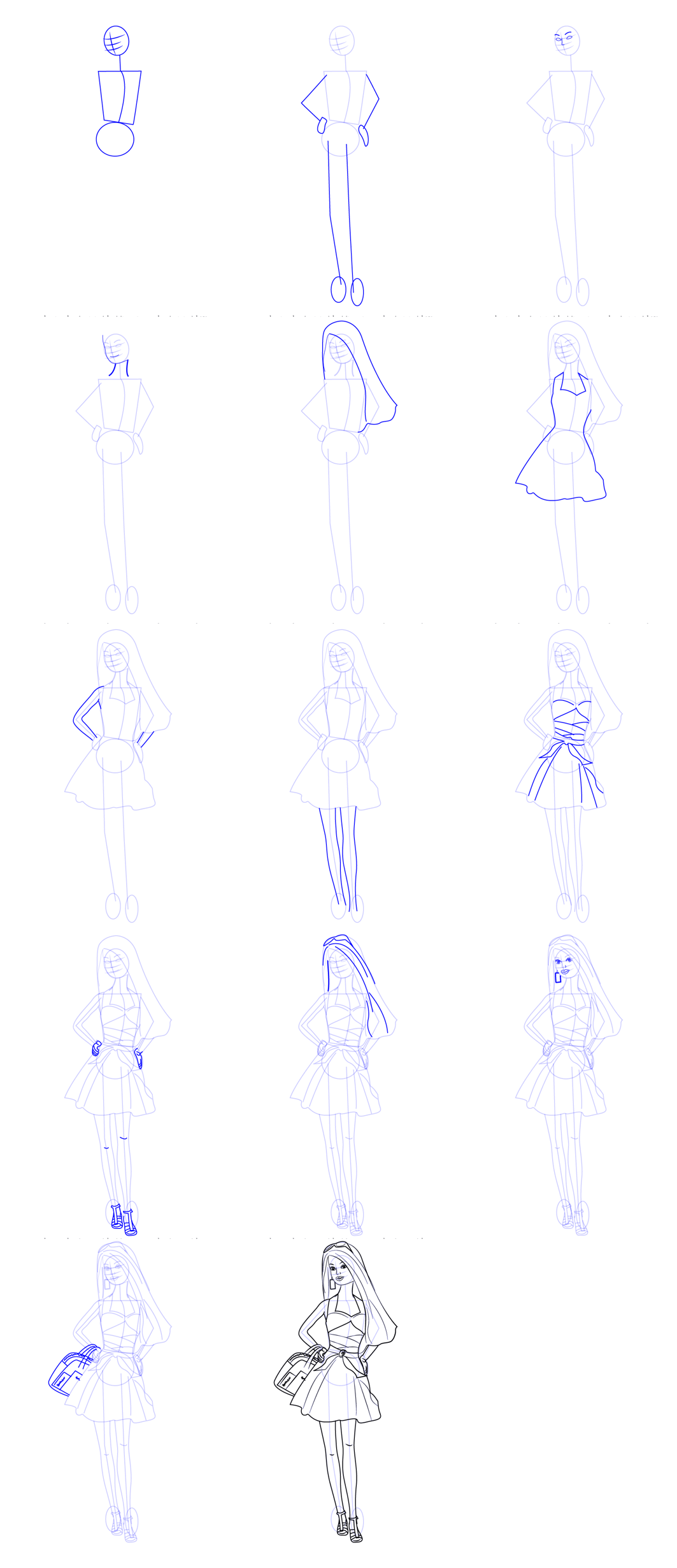 Desenhos de Barbie Estilosa
