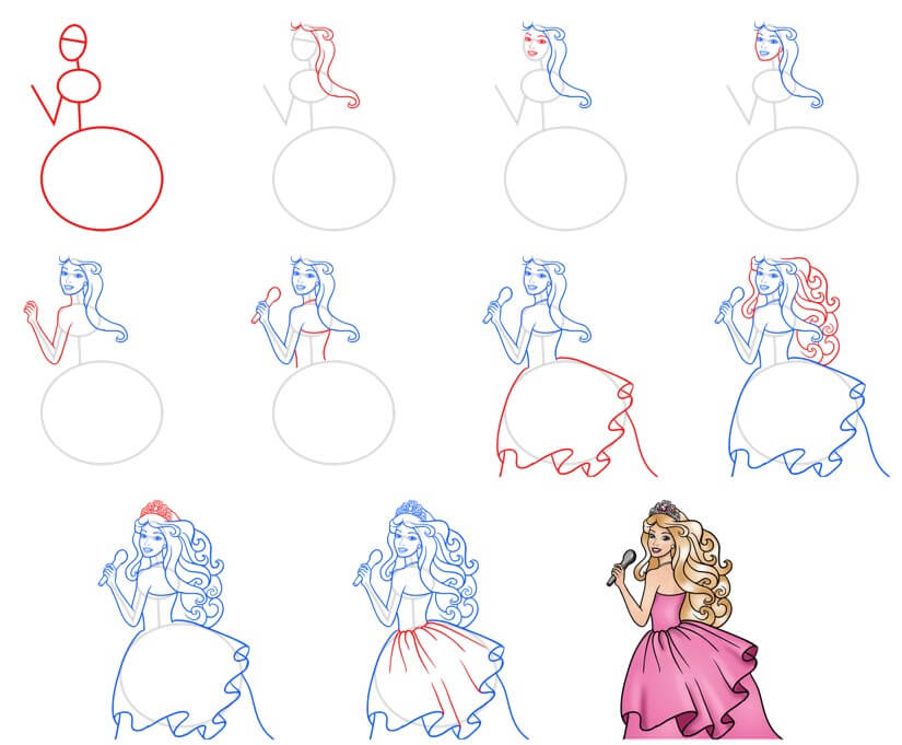 Desenhos de Barbie princesa
