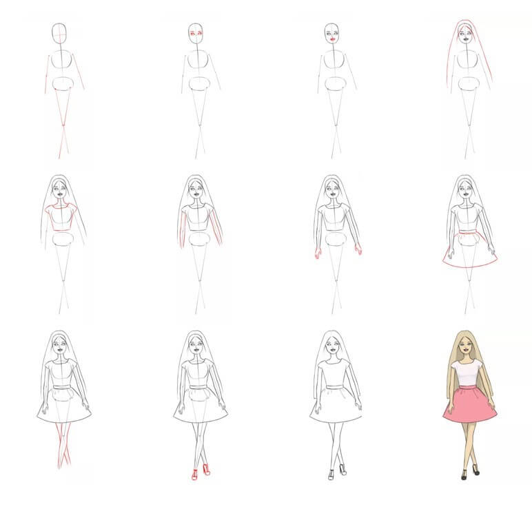 Desenhos de Barbie simples
