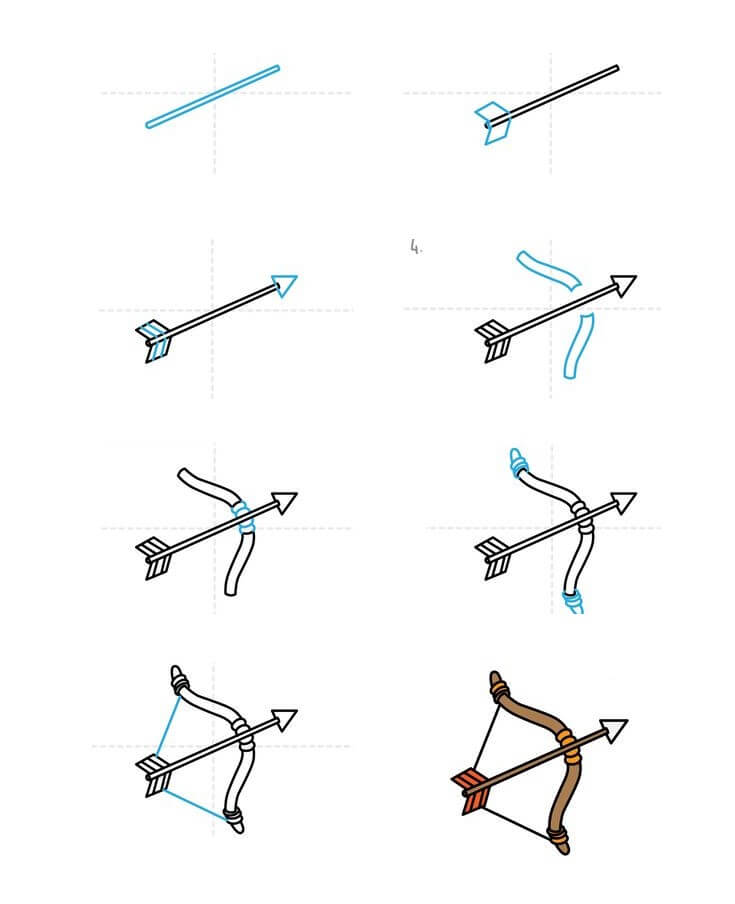 Desenhos de Básico de arco e flecha