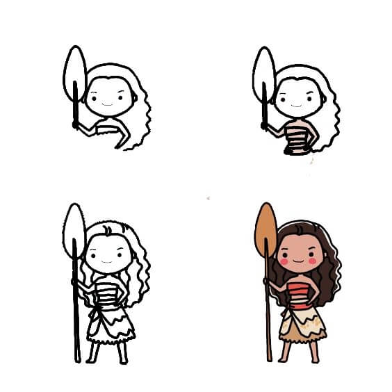 Desenhos de Bebê Moana