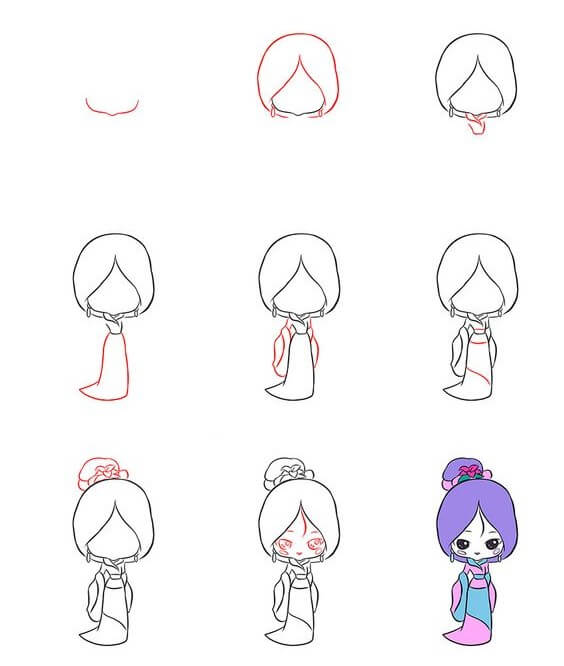 Desenhos de Bebê Mulan