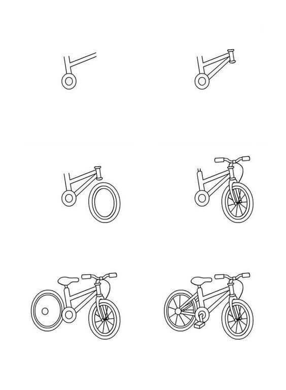 Desenhos de Bela bicicleta