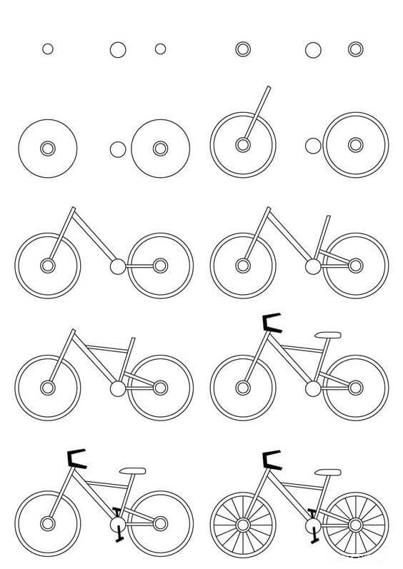 Desenhos de Bicicleta básica