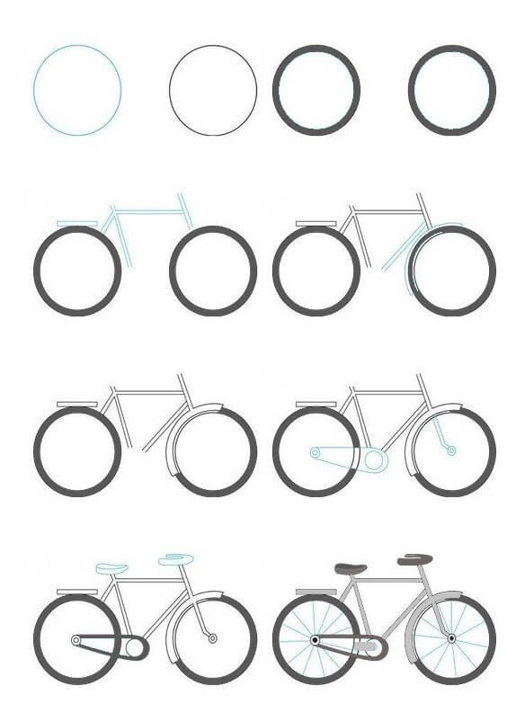 Desenhos de Bicicleta grande