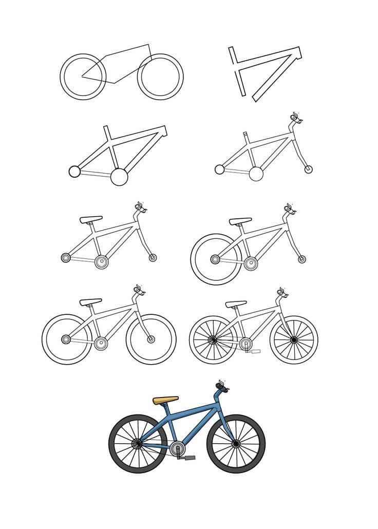 Desenhos de Bicicleta infantil