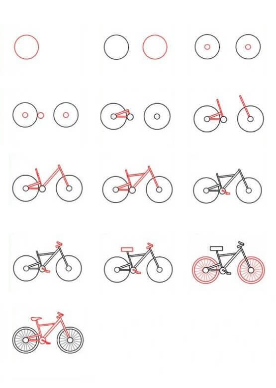 Desenhos de Bicicleta leve