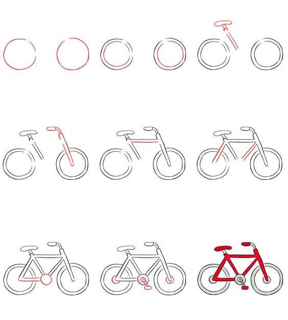 Desenhos de Bicicleta para bebê