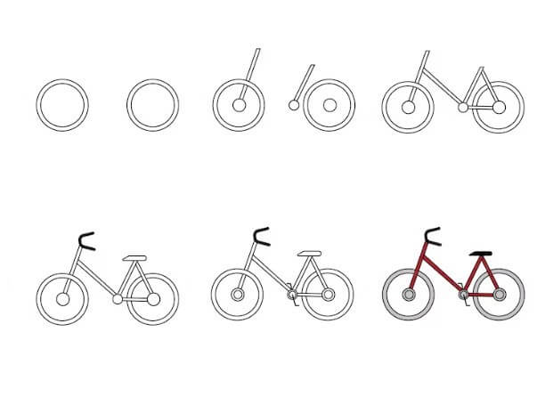 Desenhos de Bicicleta simples