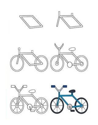 Desenhos de Bicicletas de montanha