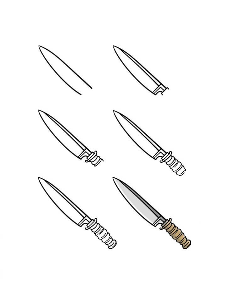 Desenhos de Boa faca de cozinha