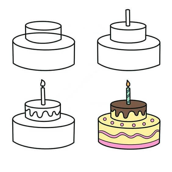 Desenhos de Bolo de aniversário definitivo