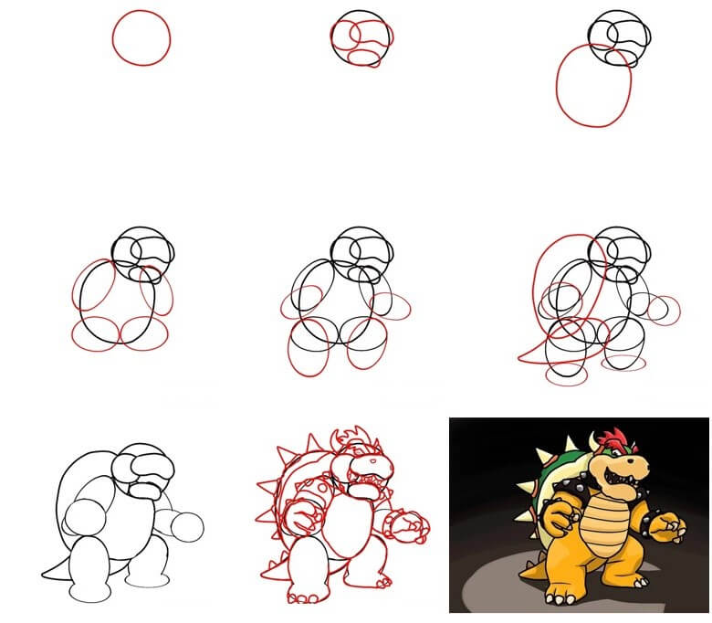 Desenhos de Bowser Grátis