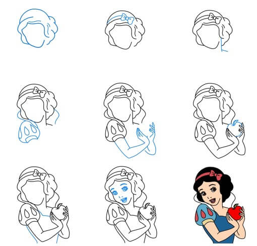 Desenhos de Branca de Neve