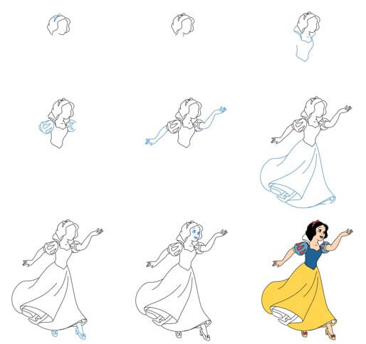 Desenhos de Branca de Neve engraçada