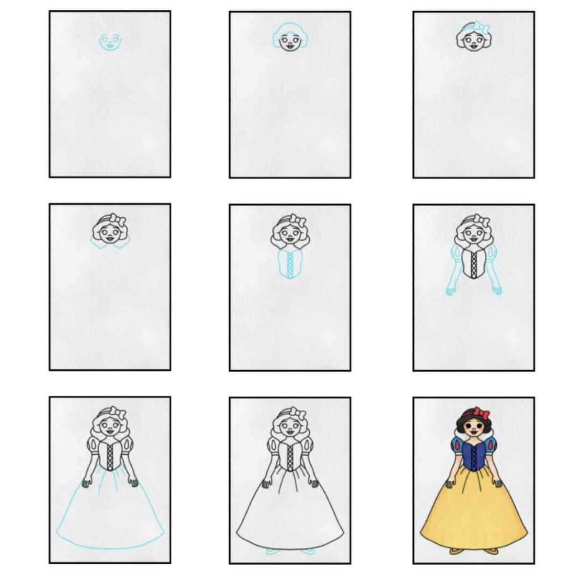 Desenhos de Branca de Neve grátis