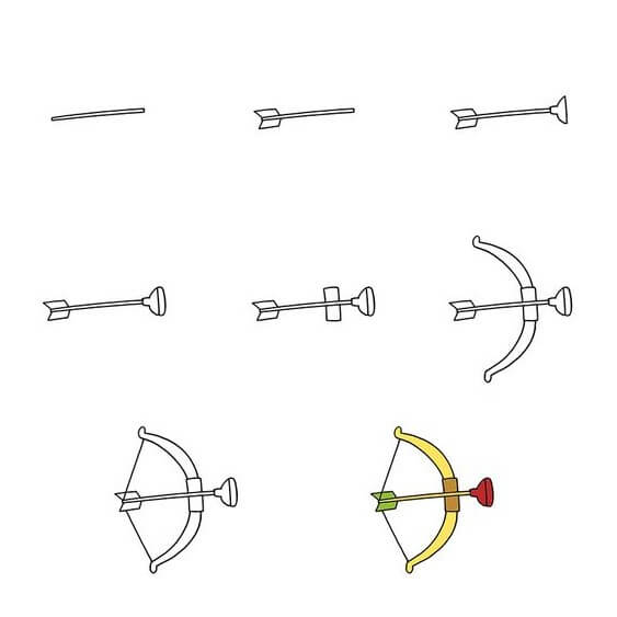 Desenhos de Brinquedo de arco e flecha