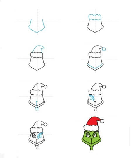 Desenhos de Cabeça do Grinch