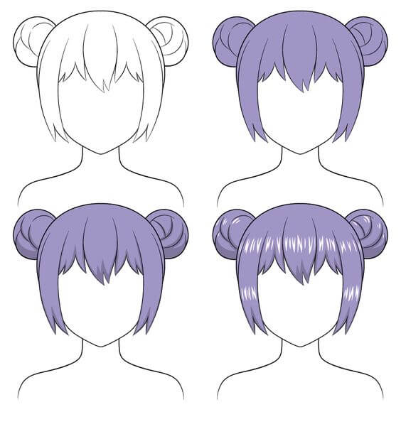 Desenhos de Cabelo escolar