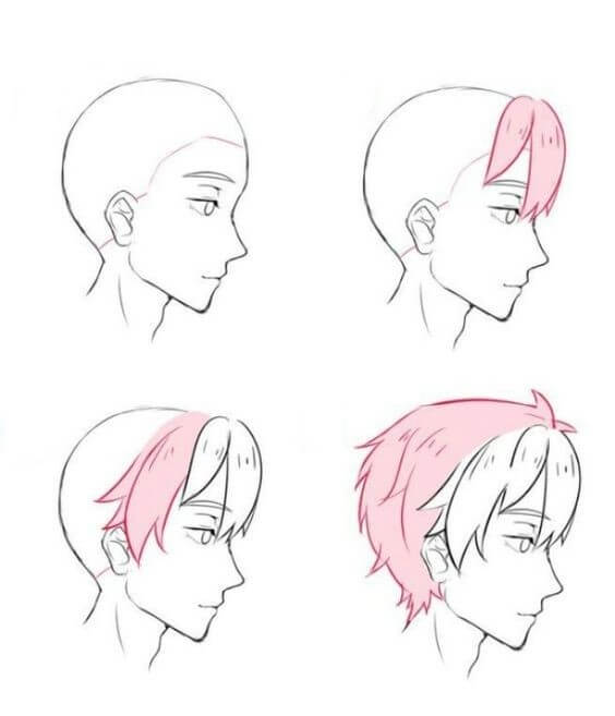 Desenhos de Cabelo Feliz