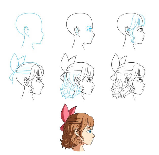 Desenhos de Cabelo lindo gratis