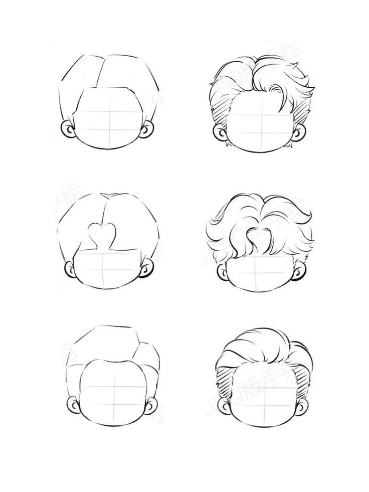 Desenhos de Cabelo ousado