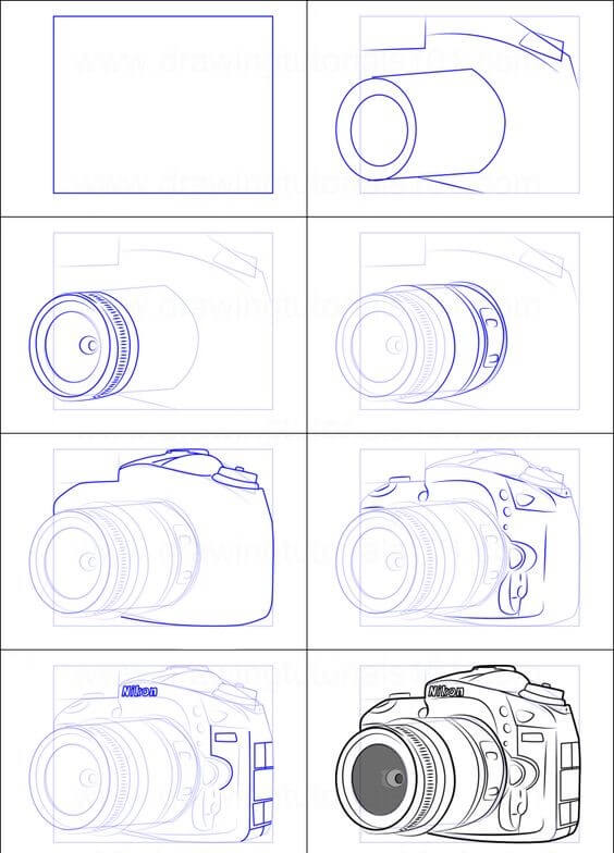 Desenhos de Câmera de alta qualidade