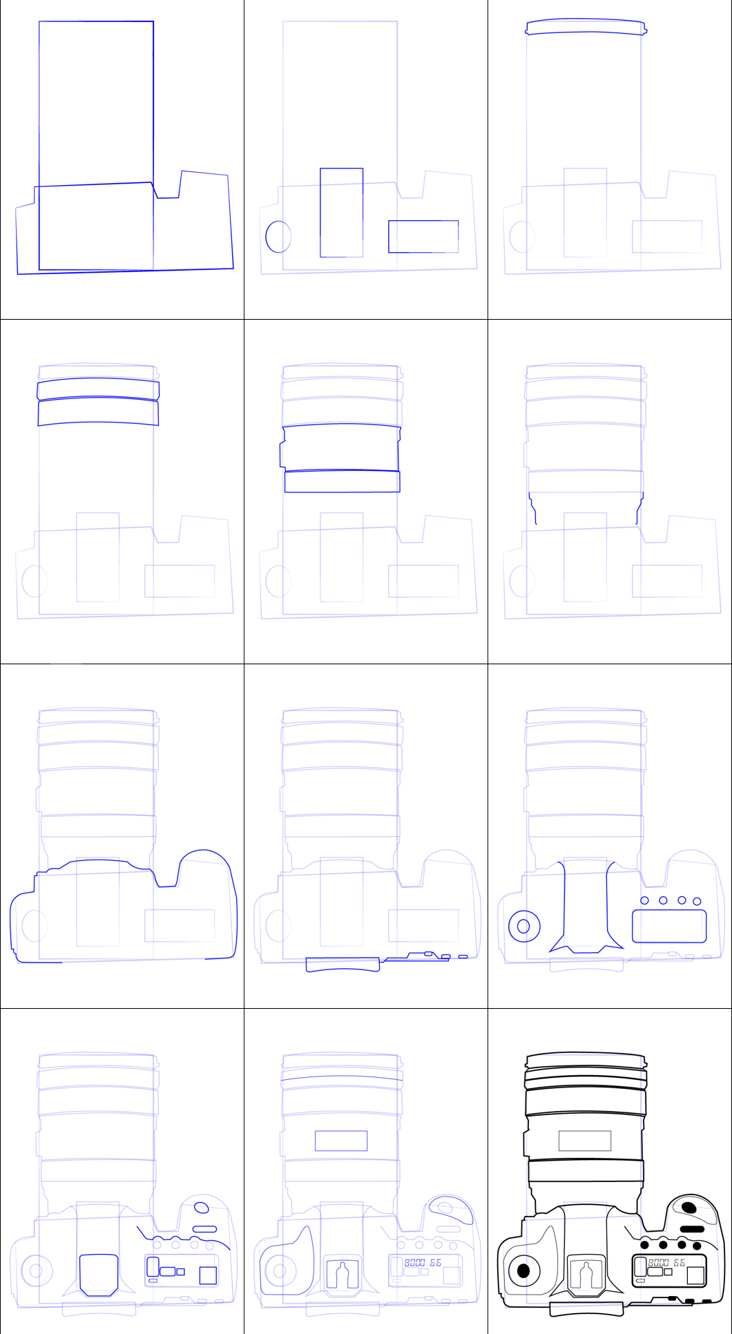 Desenhos de Câmera de detalhes