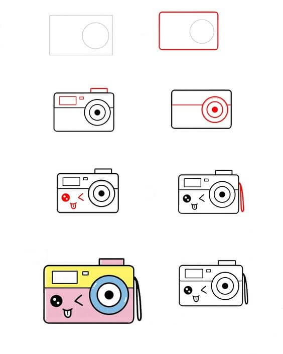 Desenhos de Câmera fofa