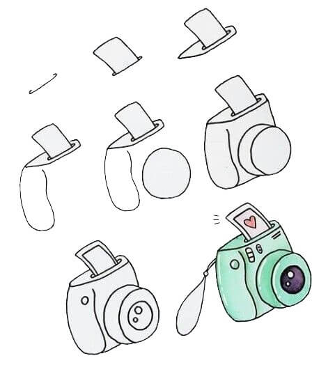 Desenhos de Câmera para menina