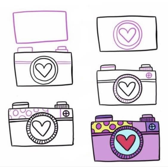 Desenhos de Câmera para o amor
