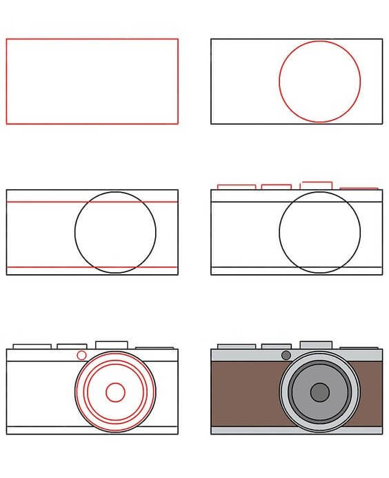 Desenhos de Câmera simples