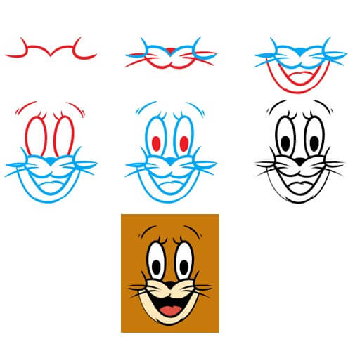 Desenhos de Cara de rato Jerry