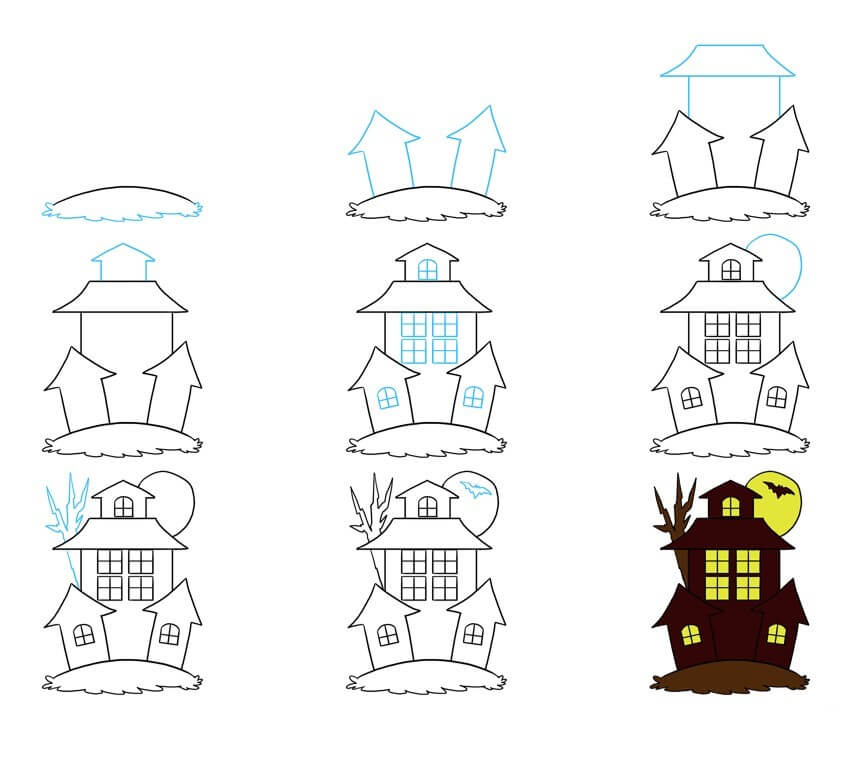 Desenhos de Casa Assombrada