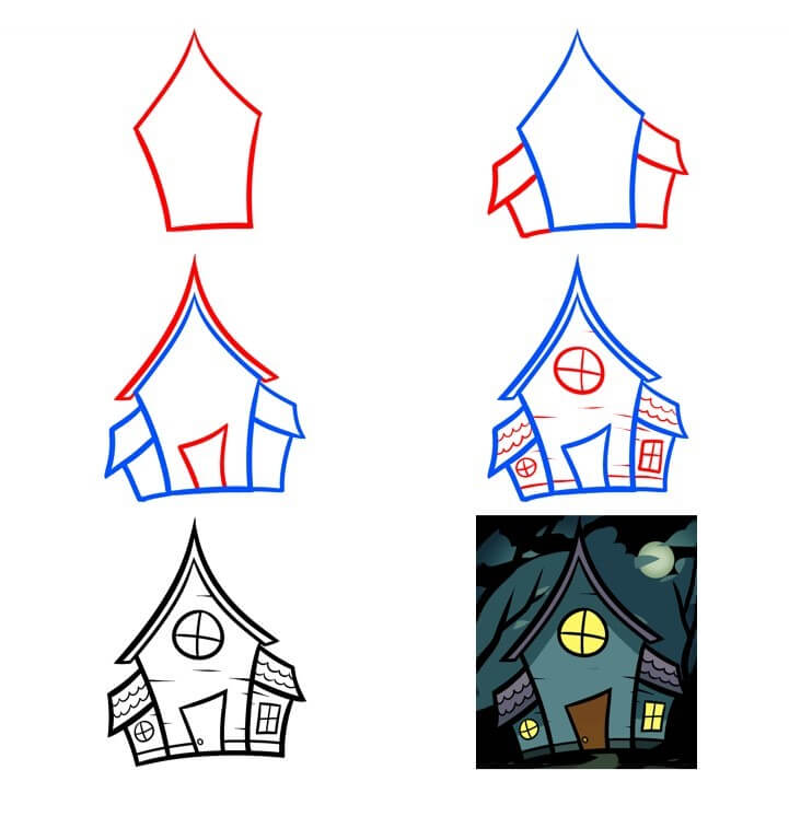 Desenhos de Casa Assombrada Incrível