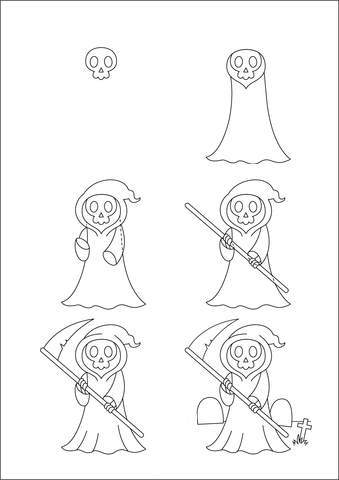Desenhos de Ceifador fofo
