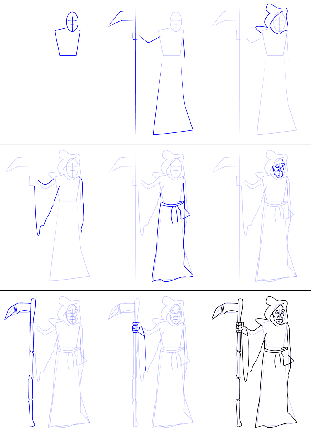 Desenhos de Ceifador simples