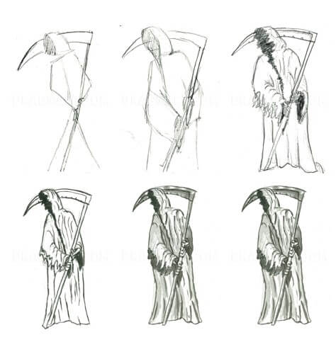 Desenhos de Ceifador Sombrio
