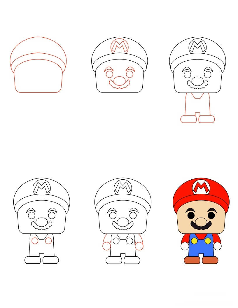 Desenhos de Chibi mario