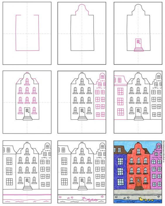 Desenhos de Cidade antiga
