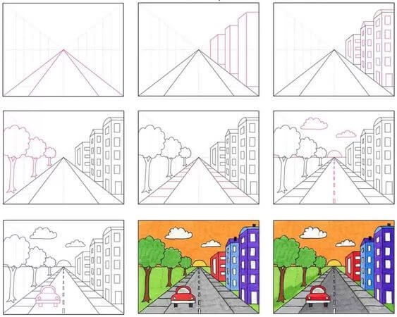 Desenhos de Cidade linda
