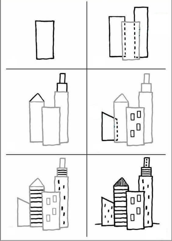 Desenhos de Cidade simples