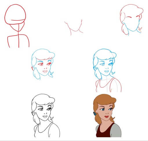 Desenhos de Cinderela da Disney