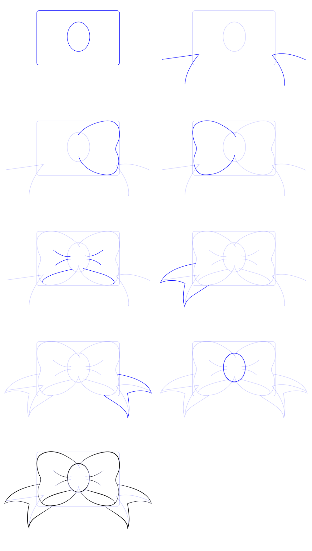Desenhos de Contorno de gravata borboleta