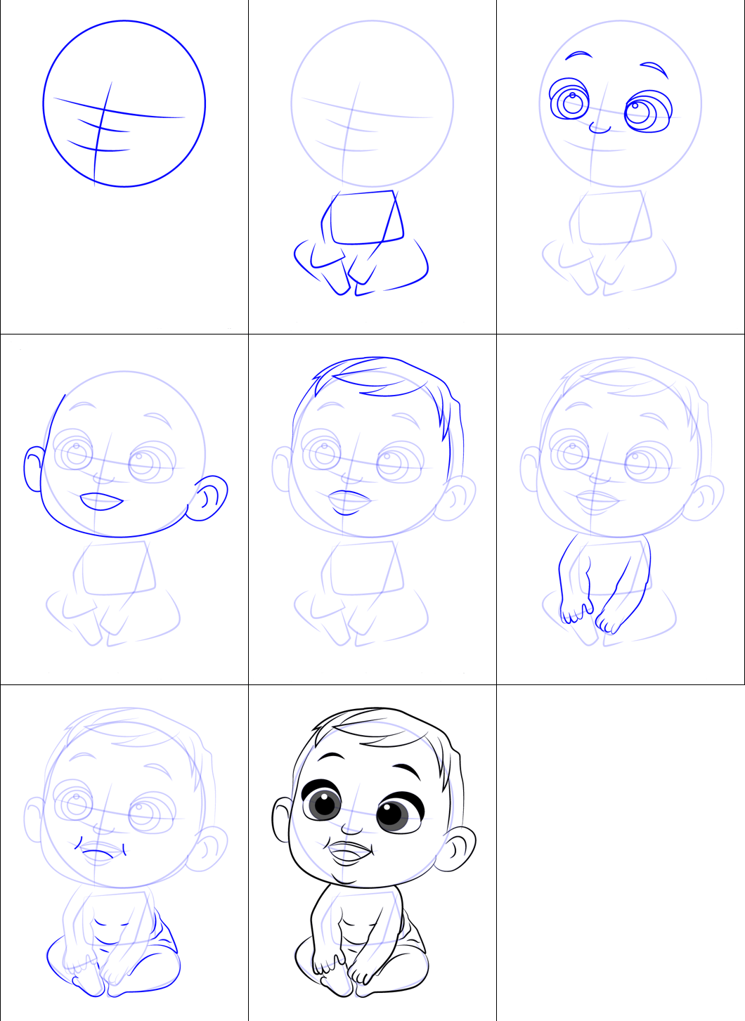 Desenhos de Desenho simples de bebê