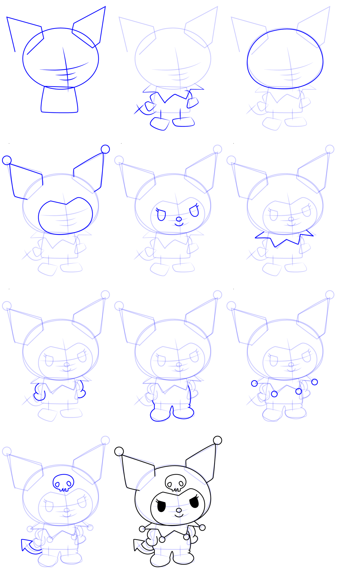 Desenhos de Detalhe da Kuromi