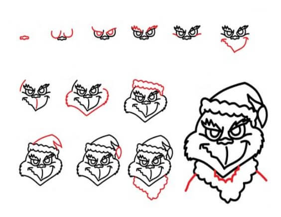 Desenhos de Detalhe do Grinch