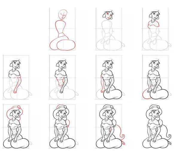 Desenhos de Disney Jasmine