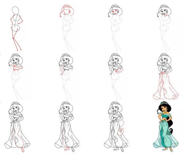 Desenhos de Encantadora Jasmine